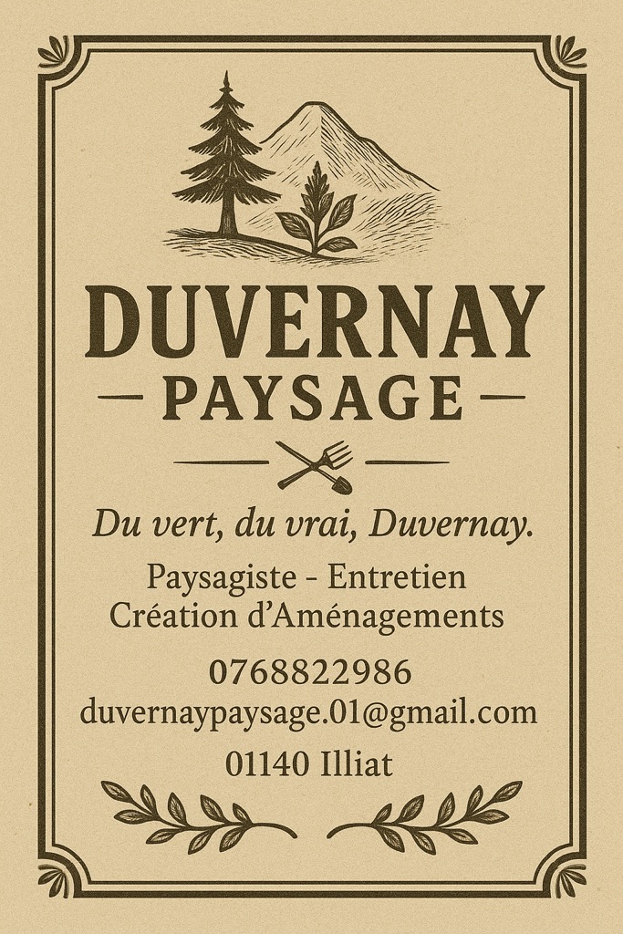 Paysagiste Duvernay Ain