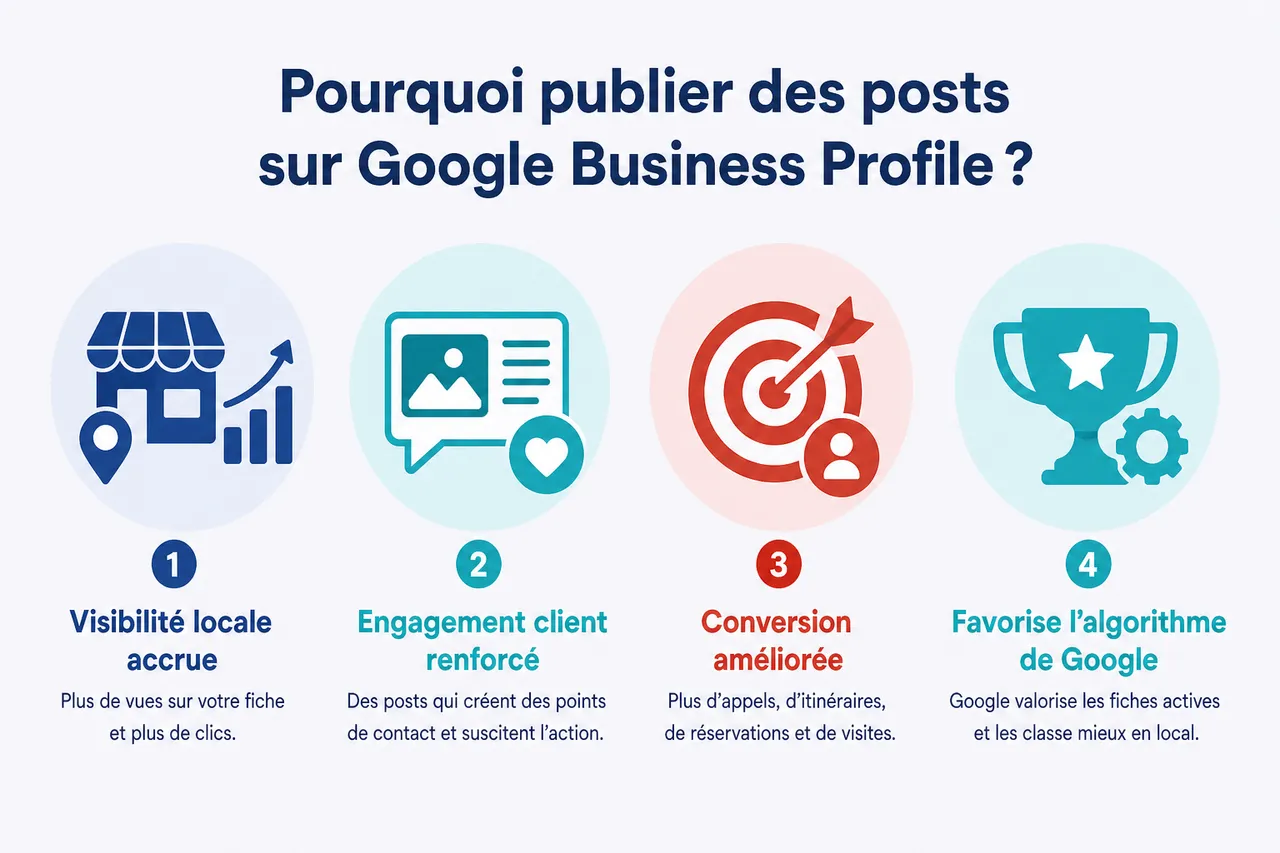 Pourquoi publier des posts Google Business Profile change souvent la donne? , Pourquoi publier des posts sur Google Business Profile?