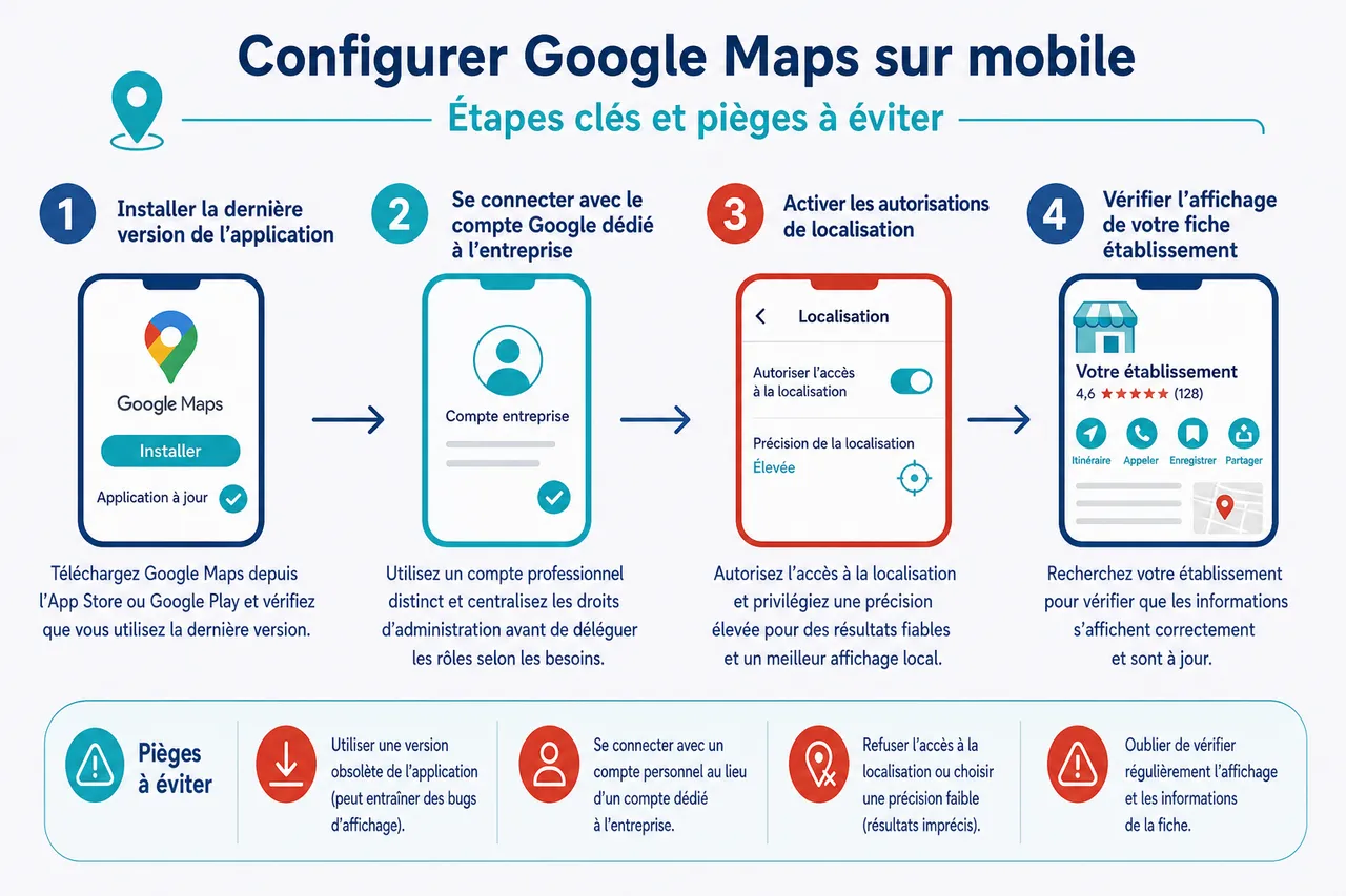 Les erreurs à éviter lors du paramétrage de Google Maps sur mobile , Configurer Google Maps sur mobile: étapes clés et pièges à éviter