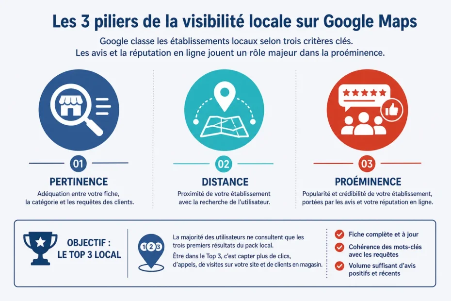 Avis Google Maps et e-réputation d’une entreprise locale