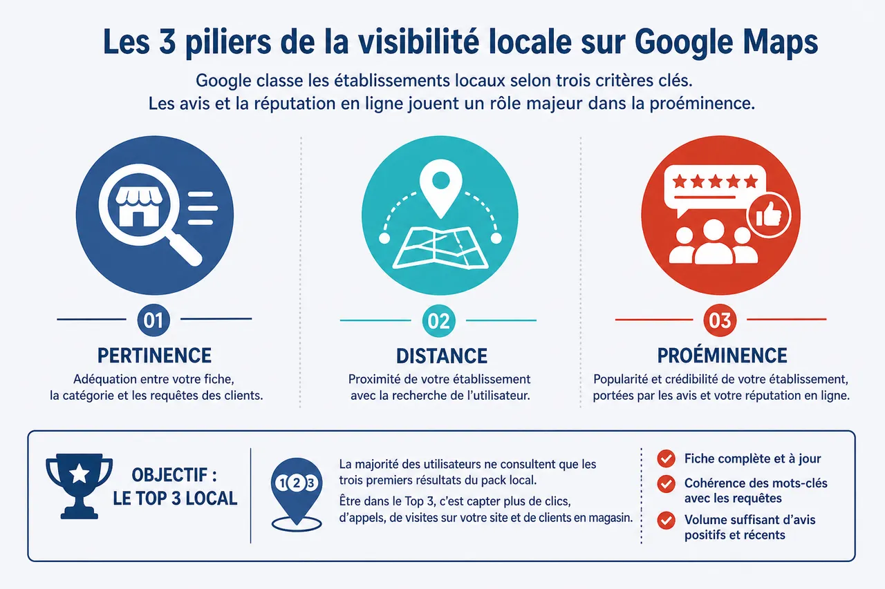 Google Maps et avis clients: comprendre l’impact sur votre e-réputation locale , Pourquoi les avis Google Maps sont essentiels pour le référencement local et la réputation