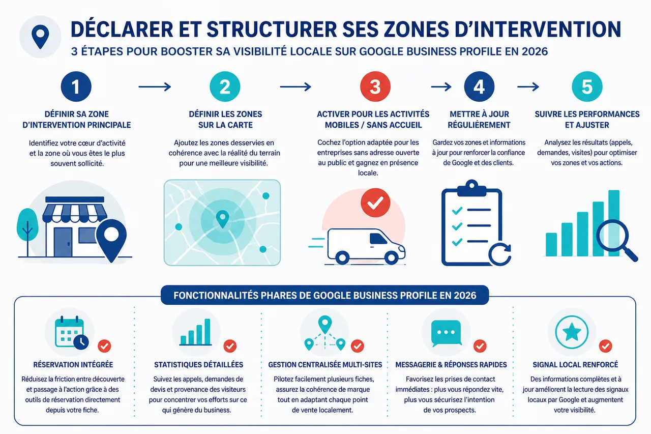 Google Business Profile : opportunités pour les professions locales en 2026 - ADN DIGITAL Consultant SEO Mâcon (Saône-et-Loire), Consultant SEO Bourg-en-Bresse (Ain), Consultant SEO Lyon (Rhône) Google Business Profile: opportunités pour les professions locales en 2026 , Nouveautés et tendances Google Business Profile pour les secteurs locaux en 2026