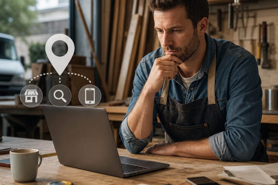 SEO local pour artisans : quelles actions prioriser quand on manque de temps ? - ADN DIGITAL Consultant SEO Mâcon (Saône-et-Loire), Consultant SEO Bourg-en-Bresse (Ain), Consultant SEO Lyon (Rhône) seo local pour artisans quelles actions prioriser quand on manque de temps 1