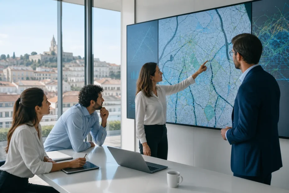 Tableau de suivi des statistiques Google Maps pour la stratégie commerciale